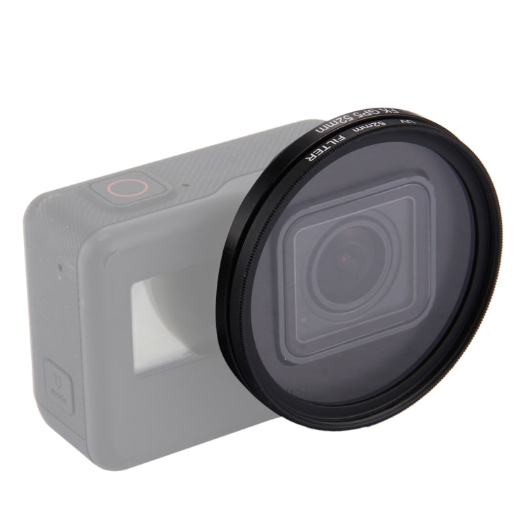 52mm 3 in 1 Round Circle UV Lens Filter with Cap for GoPro HERO7 Black/6 /5 - free shipping - PMC TechLife - Order now!