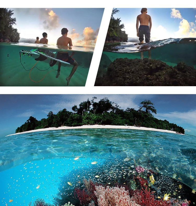 Shutter Trigger + Dome Port Lens Transparent Cover + Floating Hand Grip Diving Buoyancy Stick with Adjustable Anti-lost Strap & Screw & Wrench for GoPro HERO7 /6 /5 - Lens Transparent Cover by PMC TechLife | Online Shopping South Africa | PMC TechLife | Buy Now Pay Later Mobicred