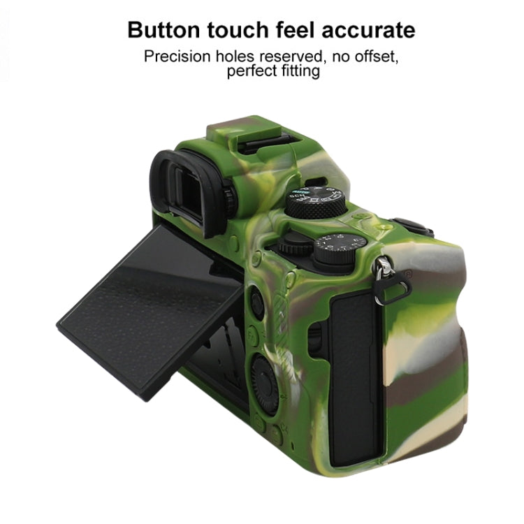 For Sony A7 III / ILCE-7M3 / A7R III Soft Silicone Protective Case(Camouflage) - Protective Case by PMC TechLife | Online Shopping South Africa | PMC TechLife | Buy Now Pay Later Mobicred