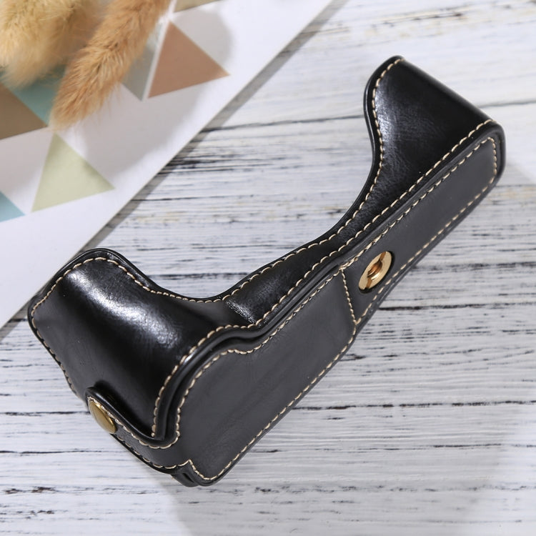 1/4 inch Thread PU Leather Camera Half Case Base for Canon EOS M3(Black) - free shipping - PMC TechLife - Order now!