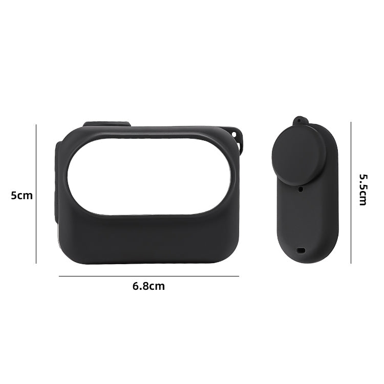 For Insta360 GO 3 Camera Body Charging Case Silicone Case with Lens Cap & Strap (Orange) - free shipping - PMC TechLife - Order now!