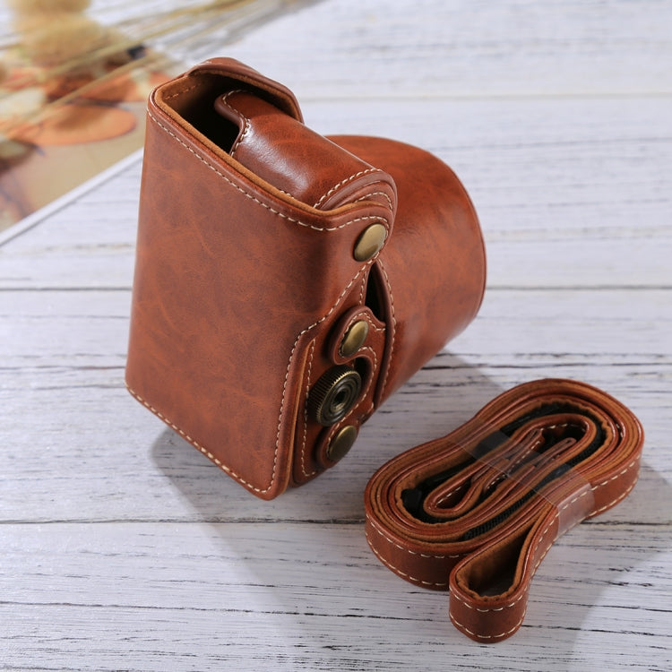 Full Body Camera PU Leather Case Bag with Strap for Sony A5100 / A5000 / NEX-3N (16-50mm / 40.5mm Lens)(Brown) - free shipping - PMC TechLife - Order now!