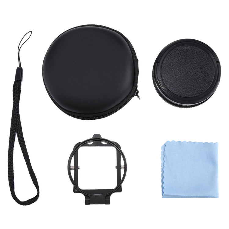 JSR 58mm 16X Macro Lens + Red Diving Lens Filter with Lens Cover + Lens Filter Ring Adapter + String + Cleaning Cloth for GoPro HERO6 /5 Dive Housing - free shipping - PMC TechLife - Order now!