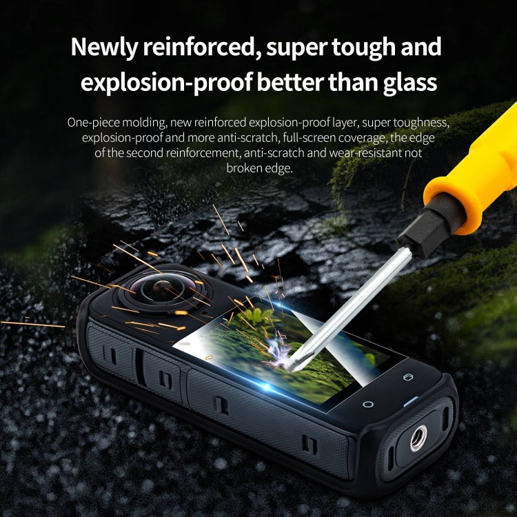 For Insta360 X5 / X4 STARTRC 2pcs HD Tempered Glass Film (Black) - free shipping - PMC TechLife - Order now!