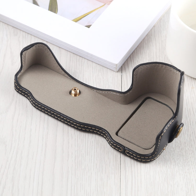 1/4 inch Thread PU Leather Camera Half Case Base for Nikon Z6 / Z7 (Black) - free shipping - PMC TechLife - Order now!