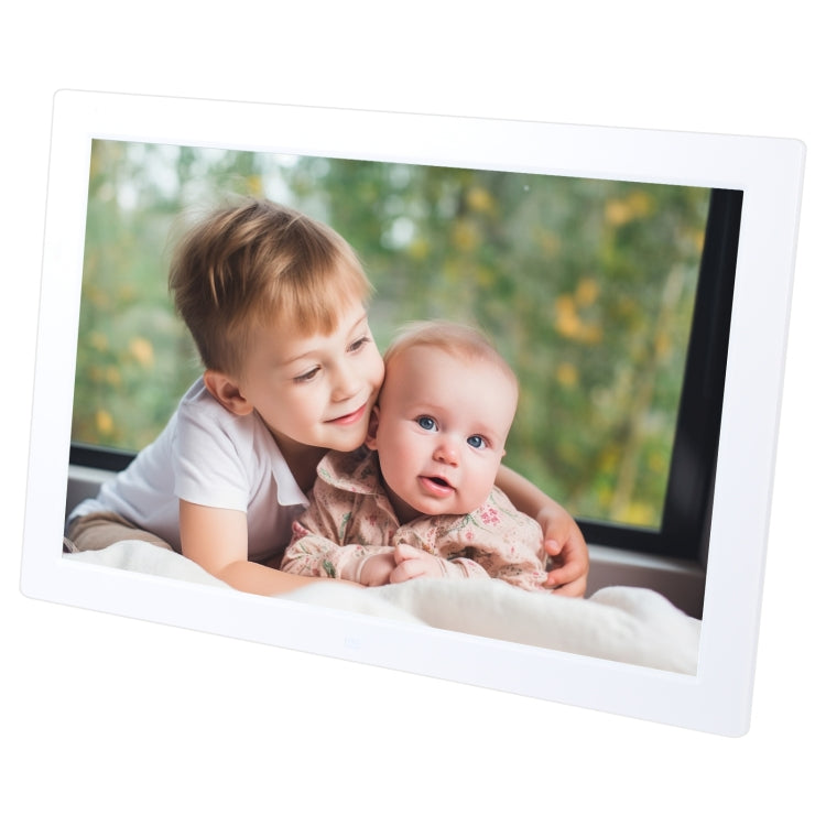 15.4 inch LED Digital Photo Frame with Remote Control, MP3 / MP4 / Movie Player, Support USB / SD Card Input, Built in Stereo Speaker (White) - 11-15 inch by PMC TechLife | Online Shopping South Africa | PMC TechLife | Buy Now Pay Later Mobicred