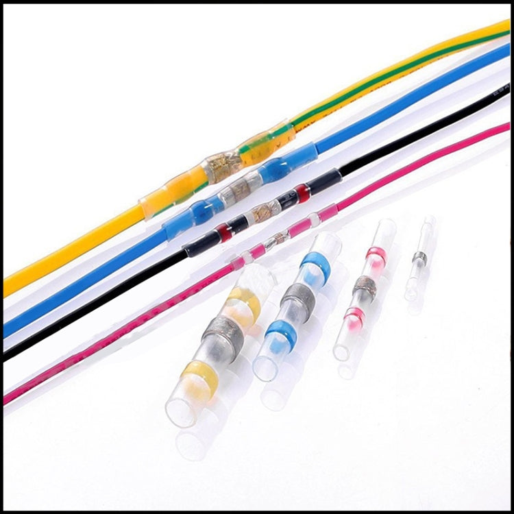 100 PCS AWG12-10 4-6mm Seal Heat Shrink Butt Wire Connectors Yellow Terminals Solder Sleeve(Yellow) - Solder Sleeve by PMC TechLife | Online Shopping South Africa | PMC TechLife | Buy Now Pay Later Mobicred