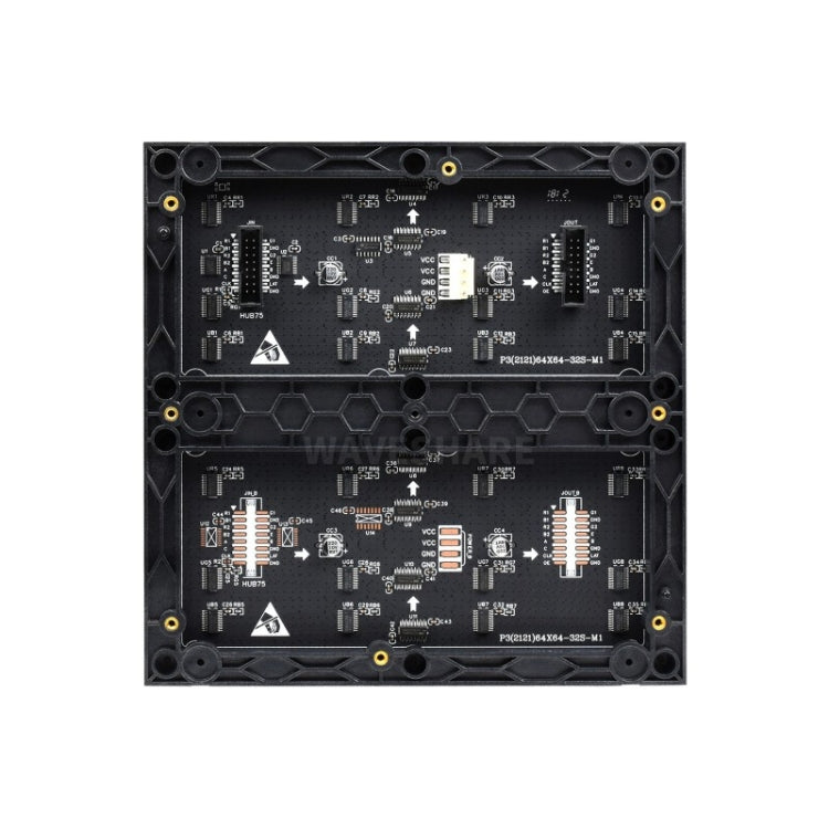 Waveshare RGB Full-Color LED Matrix Panel, 3mm Pitch, 64 x 64 Pixels, Adjustable Brightness - free shipping - PMC Jewellery - Order now!