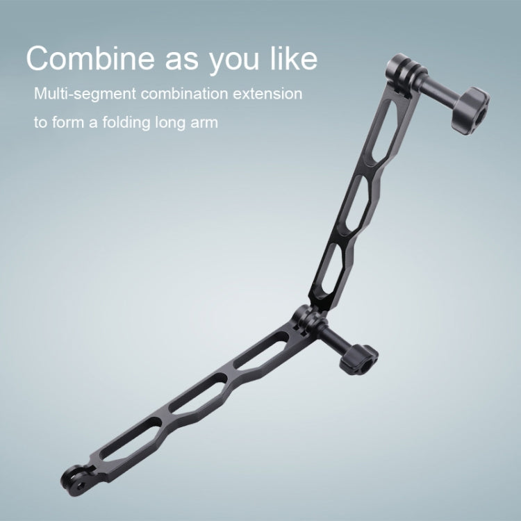 Aluminum Extension Arm Grip Extenter for GoPro, Insta360, DJI and Other Action Cameras(Black) - Others by PMC TechLife | Online Shopping South Africa | PMC TechLife | Buy Now Pay Later Mobicred