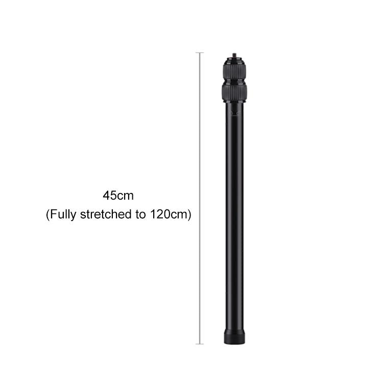 Selfie Stick Adjustable Extension Rod, Length: 45-120cm (Black) - free shipping - PMC TechLife - Order now!