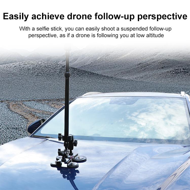 Selfie Stick Adjustable Extension Rod, Length: 45-120cm (Black) - free shipping - PMC TechLife - Order now!