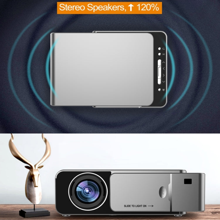 T6 3500ANSI Lumens 1080P LCD Mini Theater Projector, Standard Version, AU Plug (Silver) - LED Projector by PMC TechLife | Online Shopping South Africa | PMC TechLife