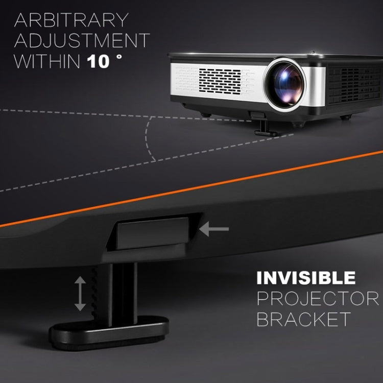 Wejoy L2 300ANSI Lumens 5.8 inch LCD Technology HD 1280*768 pixel Projector with Remote Control,  VGA, HDMI(Black) - Mini Projector by WEJOY | Online Shopping South Africa | PMC TechLife | Buy Now Pay Later Mobicred