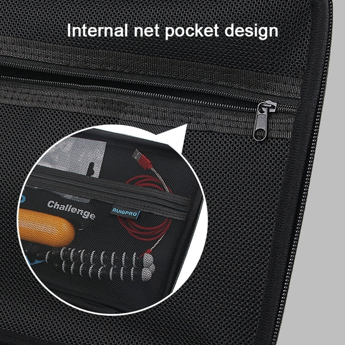 RUIGPRO Shockproof Waterproof Portable Case Box for DJI Osmo Action, Size: 28cm x 19.7cm x 6.8cm(Black) - Case & Bags by RUIGPRO | Online Shopping South Africa | PMC TechLife | Buy Now Pay Later Mobicred