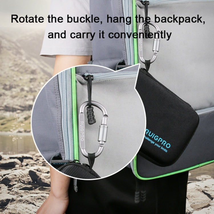 RUIGPRO Shockproof Waterproof Portable Case Box for DJI Osmo Action, Size: 33.5cm x 22.7cm x 6.3cm(Black) - Case & Bags by RUIGPRO | Online Shopping South Africa | PMC TechLife | Buy Now Pay Later Mobicred