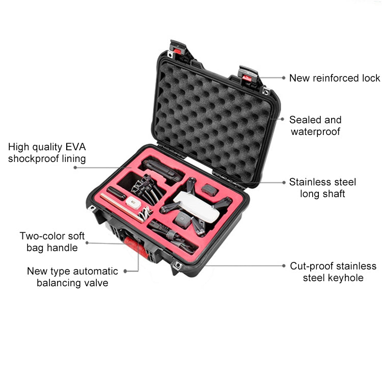 PGYTECH P-SP-101 Shockproof Waterproof Explosion-proof Hard Box Carrying Case for DJI Shark (Black) - free shipping - PMC TechLife - Order now!