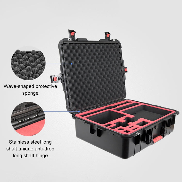 PGYTECH P-RH-001 Shockproof Waterproof Explosion-proof Hard Box Carrying Case for DJI Ronin-S, Size: 63.4x50.3cm(Black) - free shipping - PMC TechLife - Order now!