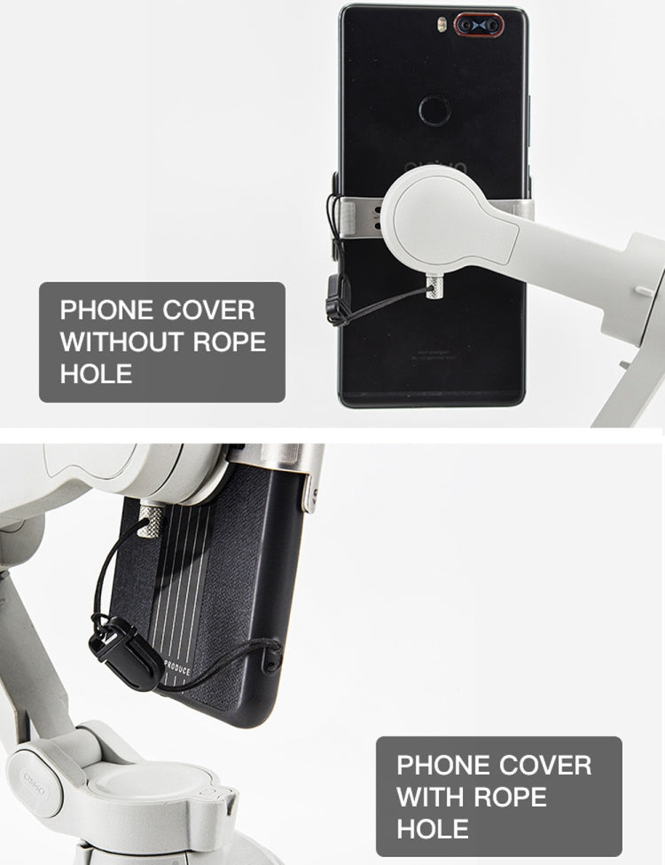 STARTRC Phone Holder Clip Anti-lost Rope Strap Anti-drop for DJI OM4 / Osmo Mobile 3 (Black) -  by STARTRC | Online Shopping South Africa | PMC TechLife | Buy Now Pay Later Mobicred