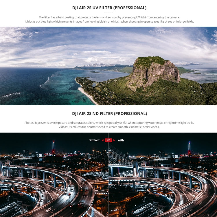 PGYTECH P-16B-062 4 in 1 ND8+ND16+ND32+ND64 Lens Filter Kits for DJI Air 2S - Lens Filter by PGYTECH | Online Shopping South Africa | PMC TechLife | Buy Now Pay Later Mobicred