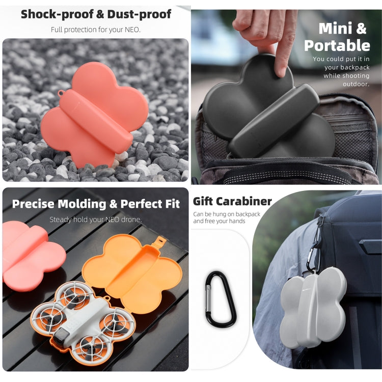 For DJI Neo Sunnylife Butterfly Storage Box Anti-collision Anti-scratch Protection Case (Grey) - free shipping - PMC TechLife - Order now!