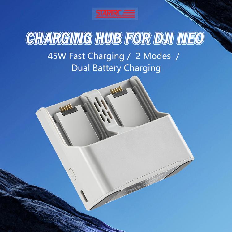 For DJI Neo Two-way Charging Butler Battery Charger Hub (Grey) - free shipping - PMC TechLife - Order now!