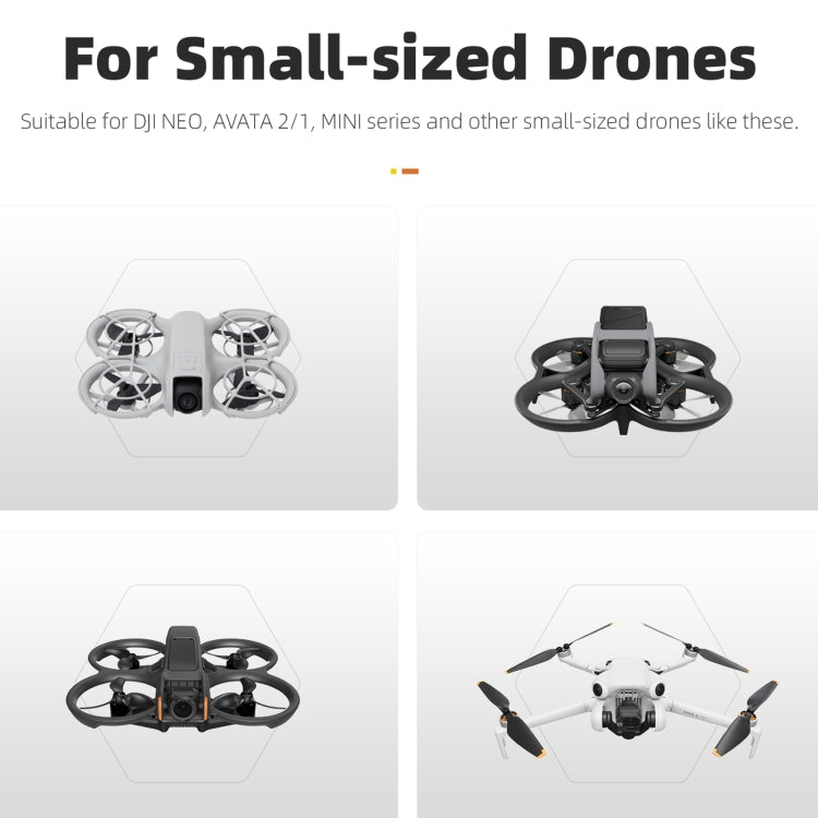 Sunnylife Drone Landing Pad 35cm Fast-Fold Double-Sided Leather Waterproof Helipad for DJI Neo / Avata 1 / 2 / Mini Series (Yellow+Orange) - free shipping - PMC TechLife - Order now!