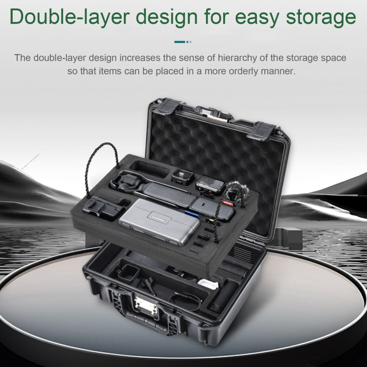 For DJI Osmo Pocket 3 STARTRC TSA Combination Lock Waterproof EVA ABS Dual-layer Suitcase Storage Box (Black) - free shipping - PMC TechLife - Order now!