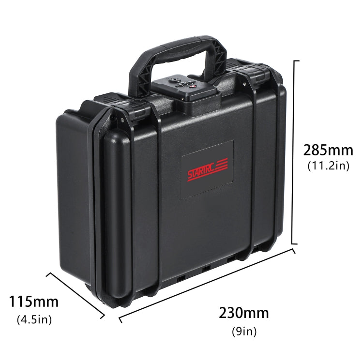 For DJI Osmo Pocket 3 STARTRC TSA Combination Lock Waterproof EVA ABS Dual-layer Suitcase Storage Box (Black) - free shipping - PMC TechLife - Order now!