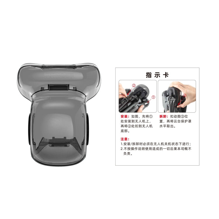 For DJI Air 3S STARTRC Lens Protective Cover Gimbal Cover (Transparent Black) - free shipping - PMC TechLife - Order now!
