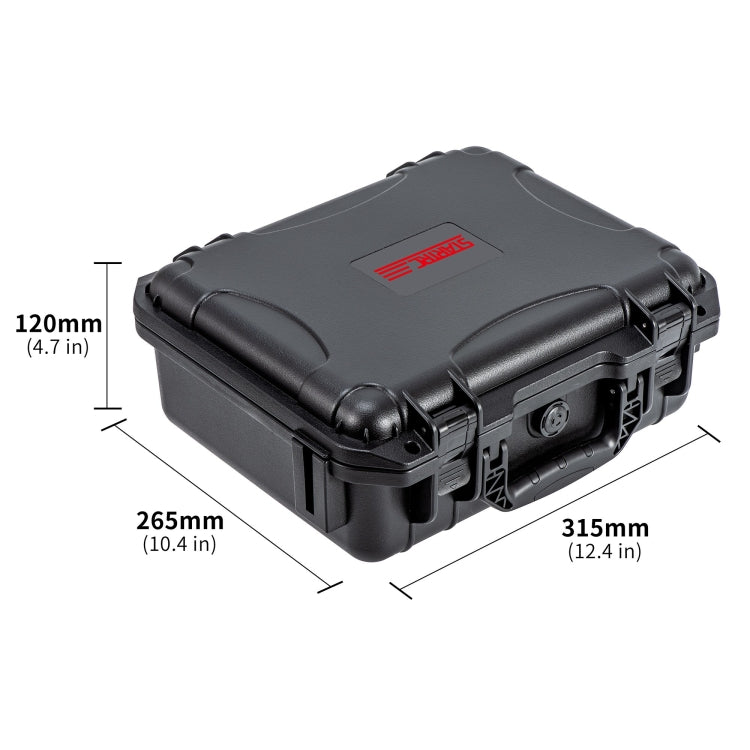For DJI Osmo Action 5 Pro STARTRC Waterproof EVA ABS Dual-layer Suitcase Storage Box (Black) - free shipping - PMC TechLife - Order now!