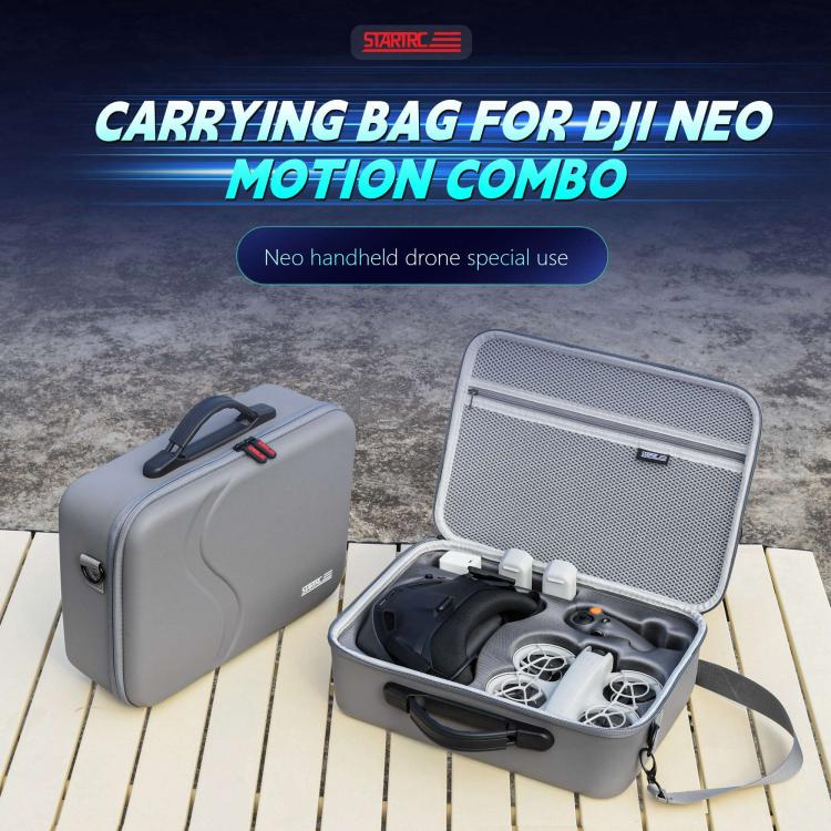 For DJI Neo STARTRC Upgraded Shoulder PU Storage Bag Handbag (Grey) - free shipping - PMC TechLife - Order now!