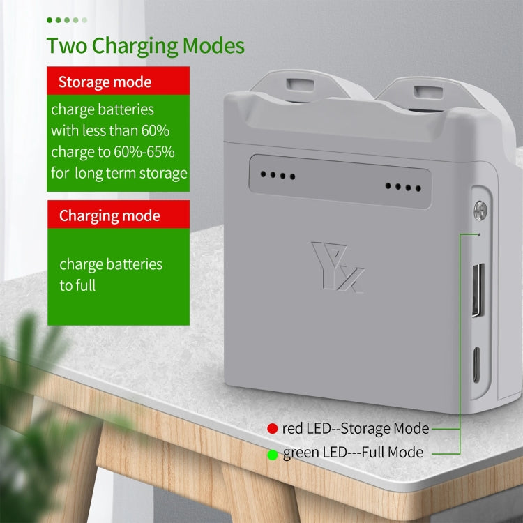 For DJI Neo XY 2-Channel Battery Charger Battery Charge Manager (Grey) - free shipping - PMC TechLife - Order now!