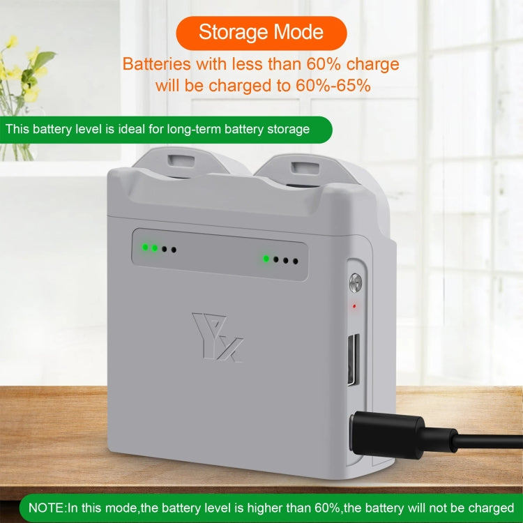For DJI Neo XY 2-Channel Battery Charger Battery Charge Manager (Grey) - free shipping - PMC TechLife - Order now!