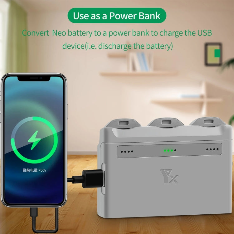 For DJI Neo XY 3-Channel Battery Charger Battery Charge Manager (Grey) - free shipping - PMC TechLife - Order now!