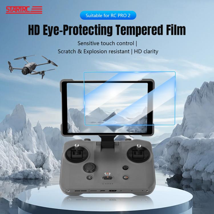 STARTRC 2pcs HD Tempered Glass Film for DJI Mavic 4 Pro / RC Pro 2 (Transparent) - free shipping - PMC TechLife - Order now!