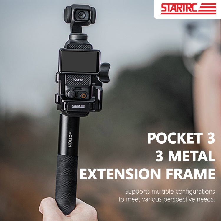For DJI OSMO Pocket 3 STARTRC Metal Protection Frame Cage Expansion Adapter Bracket (Black) - free shipping - PMC TechLife - Order now!