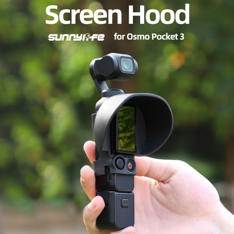 For DJI OSMO Pocket 3 Sunnylife Sunshade Screen Protective Cover Hood (Black) - free shipping - PMC TechLife - Order now!