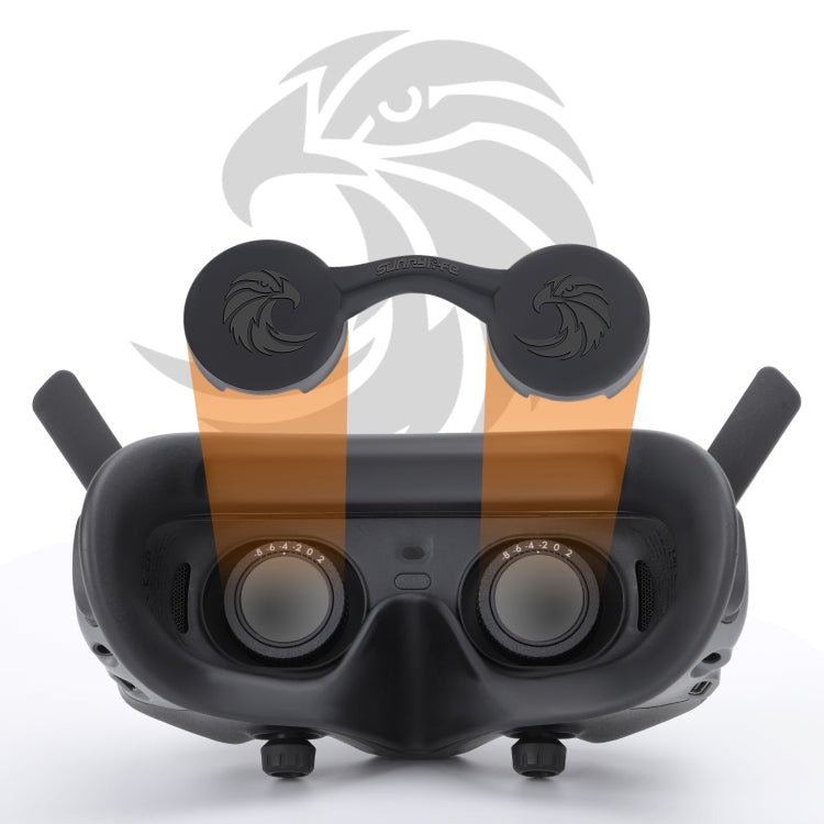 For DJI Goggles 2 / Goggles 3 Lens Cover Dust-proof VR Lens Silicone Case Soft Protector (Black) - Cases & Bags by Sunnylife | Online Shopping South Africa | PMC TechLife | Buy Now Pay Later Mobicred