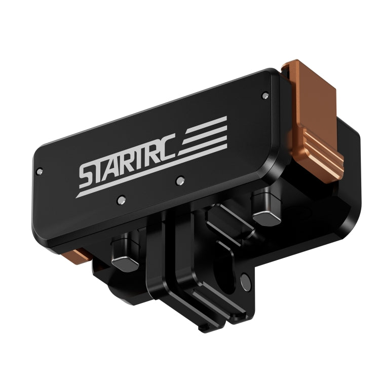 For DJI Osmo Action 5 Pro / 4 / 3 STARTRC Metal Quick Adapter Magnetic Foldable Extension Bracket (Black+Orange) - free shipping - PMC TechLife - Order now!