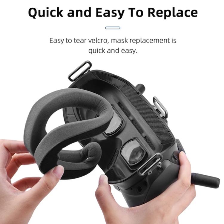 For DJI FPV Goggles V2  BRDRC Flying Glasses Protector Eyecups (Dark Grey) - free shipping - PMC TechLife - Order now!