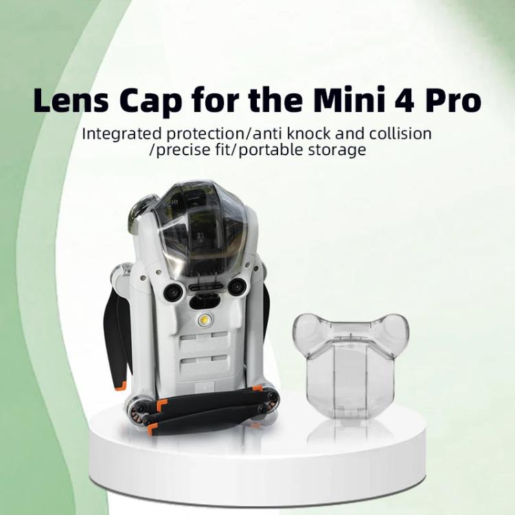 For DJI Mini 4 Pro BRDRC Lens Protective Cover Gimbal Cover (Transparent Black) - free shipping - PMC TechLife - Order now!