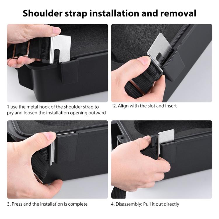 For DJI Mavic 2 BRDRC Crossbody Safety Carrying Storage Bag Waterproof Explosion-proof Box (Black) - free shipping - PMC TechLife - Order now!