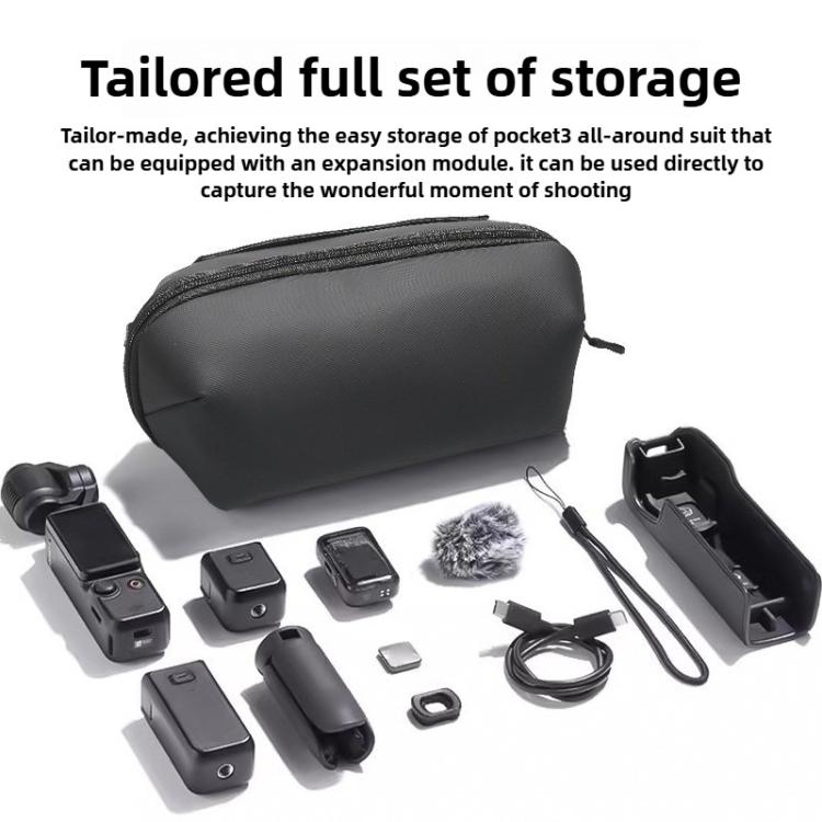 For DJI OSMO Pocket 3 Portable Carrying Case Body Storage Bag with Strap (Black) - free shipping - PMC TechLife - Order now!