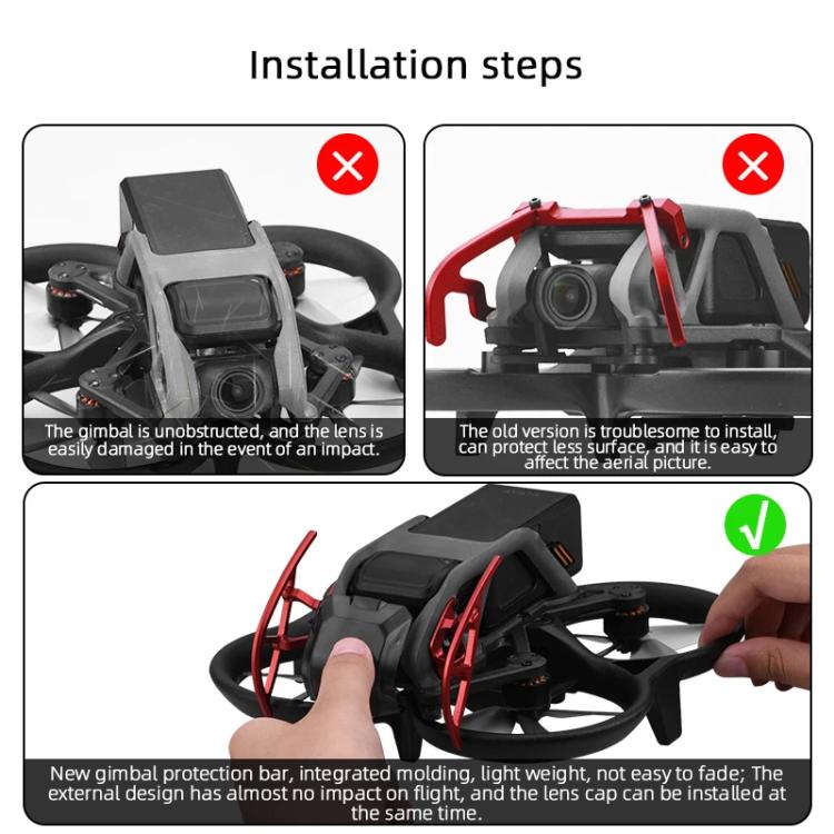 For DJI Avata BRDRC Gimbal Lens Anti-collision Aluminum Alloy Guard Bumper (Black) - free shipping - PMC TechLife - Order now!