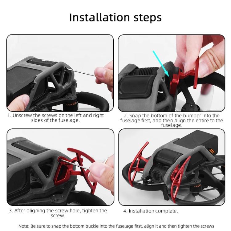 For DJI Avata BRDRC Gimbal Lens Anti-collision Aluminum Alloy Guard Bumper (Black) - free shipping - PMC TechLife - Order now!