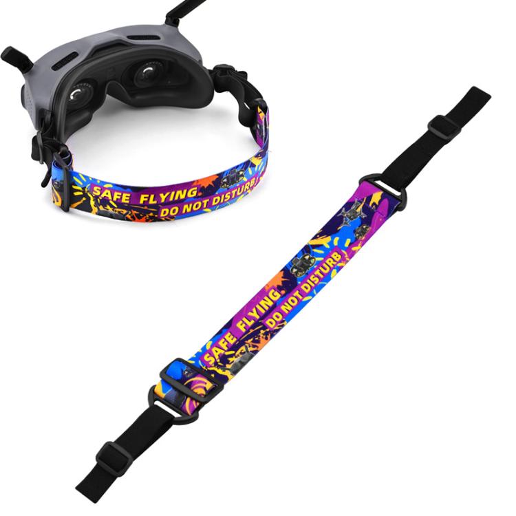 BRDRC Colorful Graffiti Headband Fixed Strap For DJI Aavta Goggles 2 / FPV Goggles V2 - free shipping - PMC TechLife - Order now!
