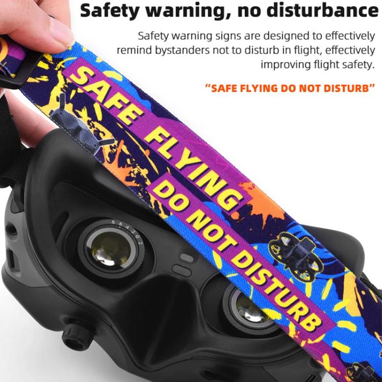 BRDRC Colorful Graffiti Headband Fixed Strap For DJI Aavta Goggles 2 / FPV Goggles V2 - free shipping - PMC TechLife - Order now!