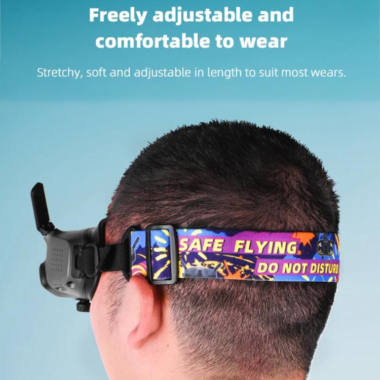BRDRC Colorful Graffiti Headband Fixed Strap For DJI Aavta Goggles 2 / FPV Goggles V2 - free shipping - PMC TechLife - Order now!