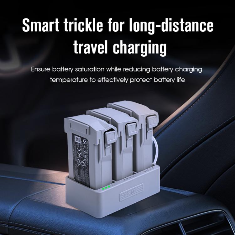 For DJI Mini 3 Pro STARTRC 3 in 1 Charging Butler Battery Charger (Grey) - free shipping - PMC TechLife - Order now!