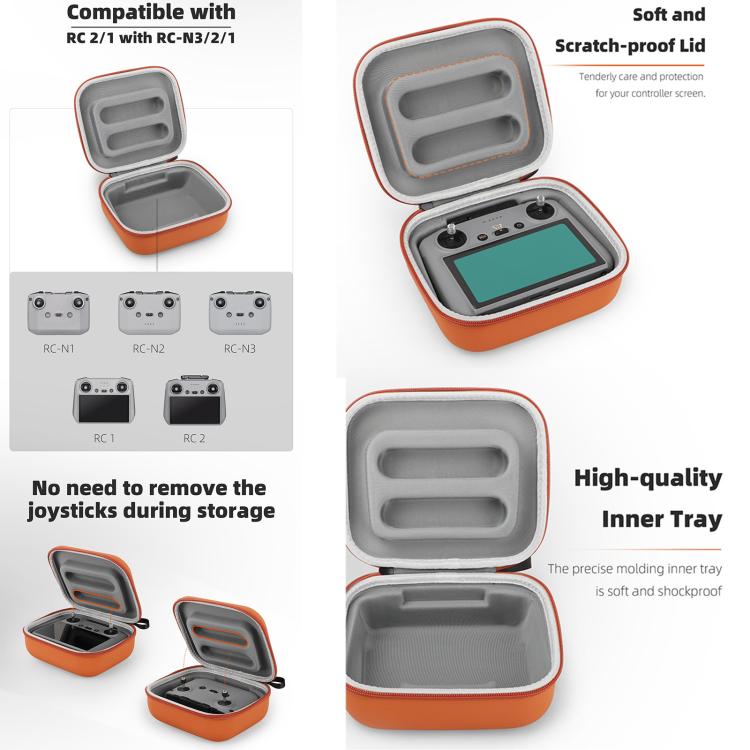 Sunnylife Mini Carrying Case Protective Handbag Portable Clutch Storage Bag for DJI RC 2 / 1 / RC-N3 / N2 / N1 (Black) - free shipping - PMC TechLife - Order now!